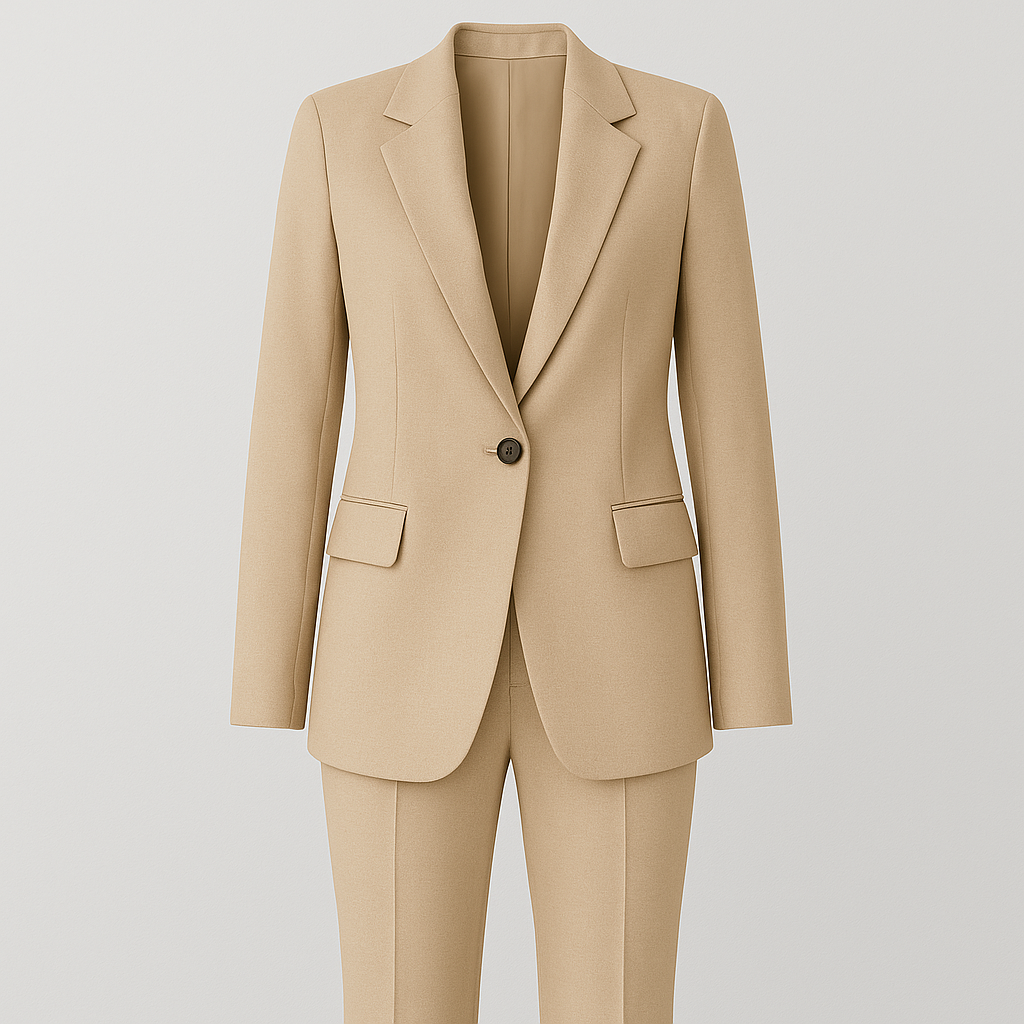 Blazer sastre con cierre de un botón, ajuste estructurado y solapa clásica diseñado para uso diario moderno